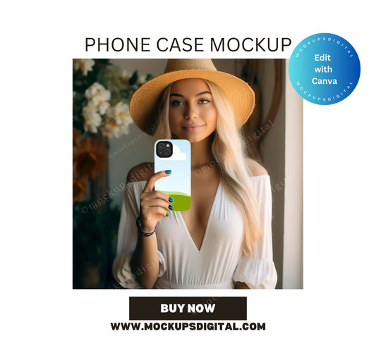 Phone Case Mockup Edit with Canva